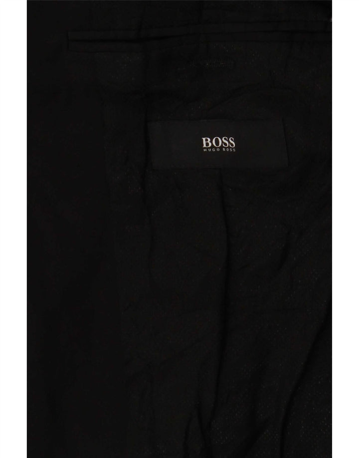 Męska marynarka zapinana na 2 guziki Hugo Boss UK 38, średnia czarna