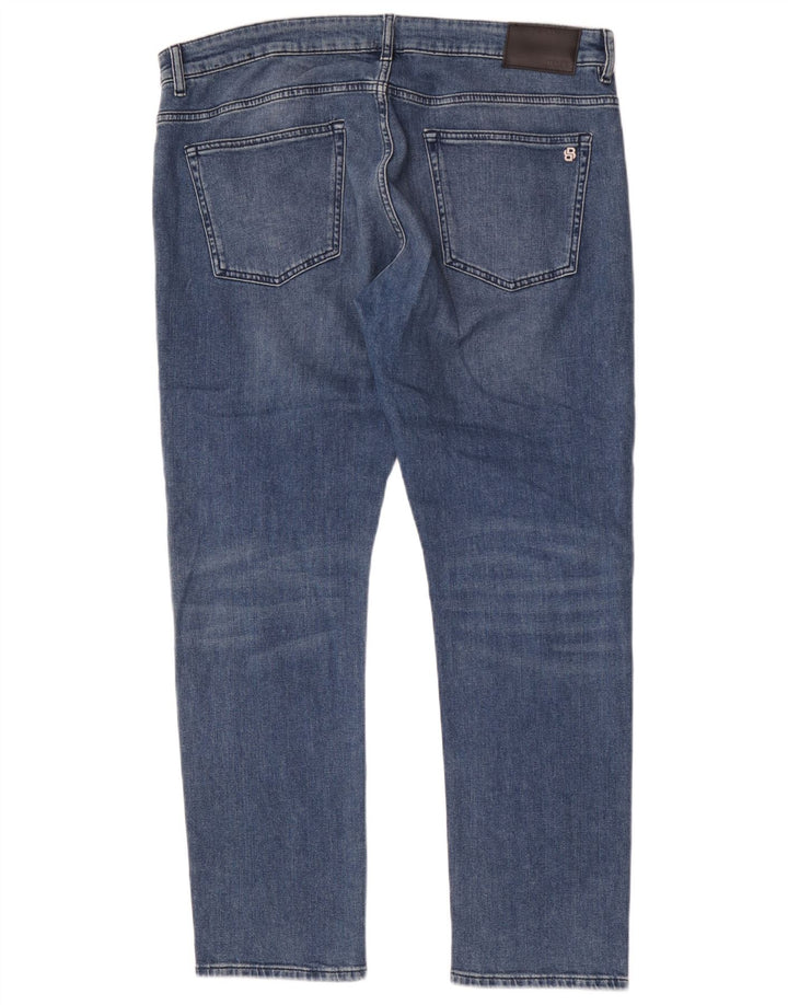 Hugo Boss Męskie Delaware Slim Jeans W38 L32 Niebieska bawełna