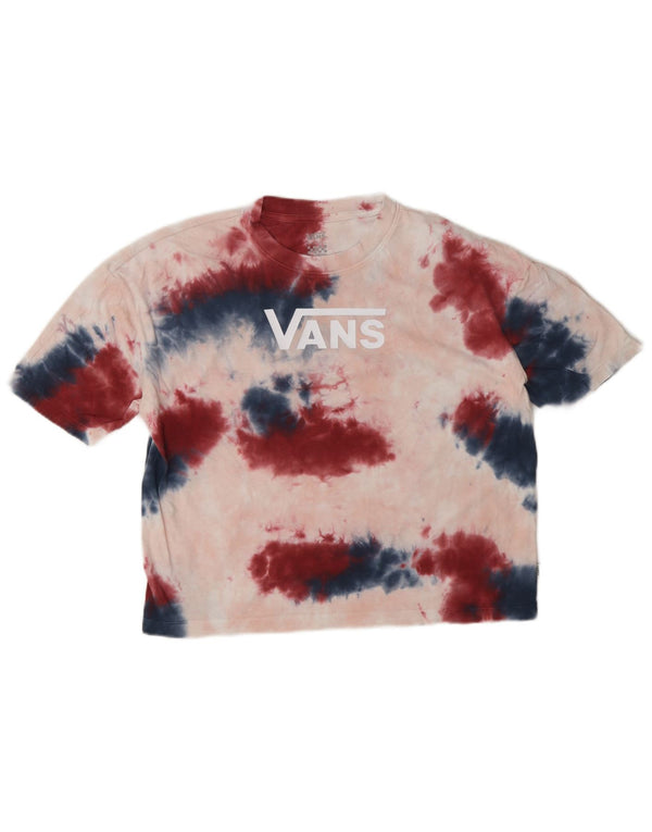 Damski T-shirt Vans Oversize z grafiką, wielokolorowy Tie Dye, UK 6 XS