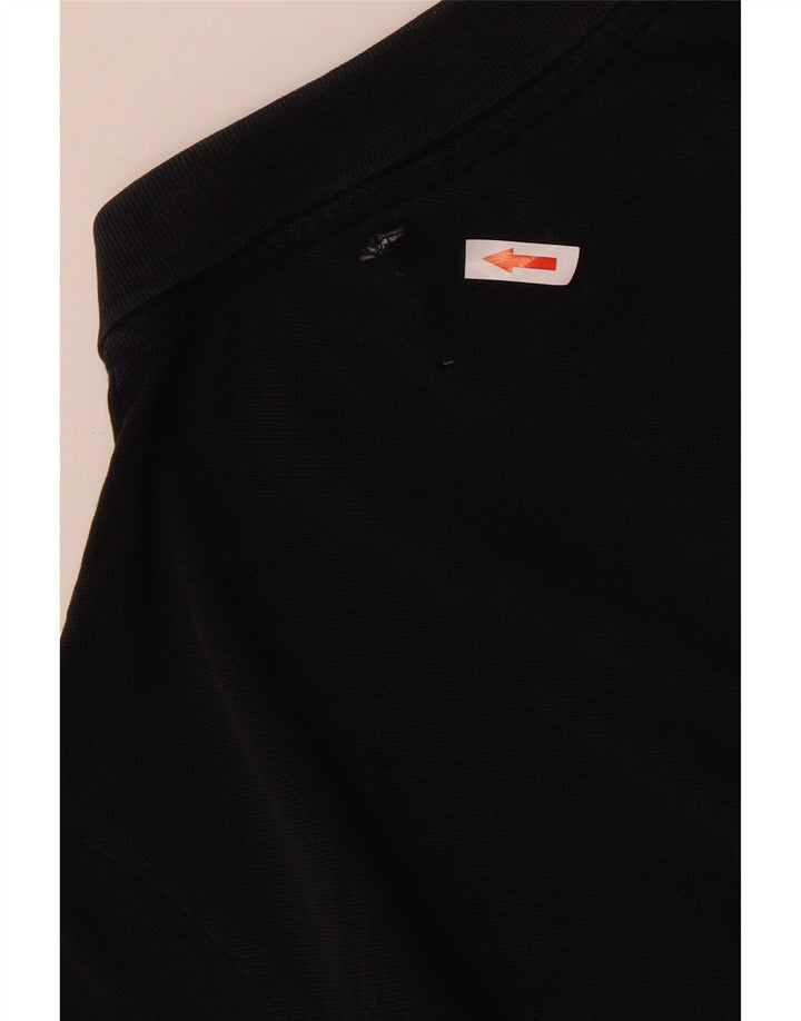 Męska koszulka polo Armani Jeans o dopasowanym kroju, średnia czarna, bawełniana