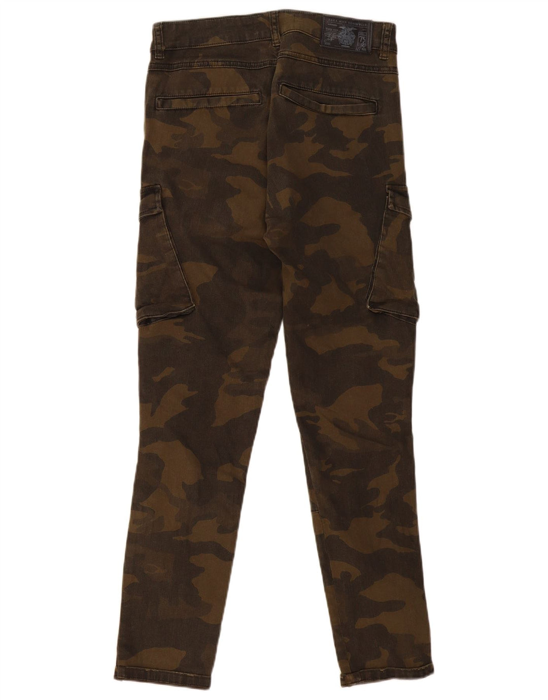 Męskie spodnie cargo ZARA w trudnej sytuacji EU 40 Medium W31 L29 Khaki Camouflage