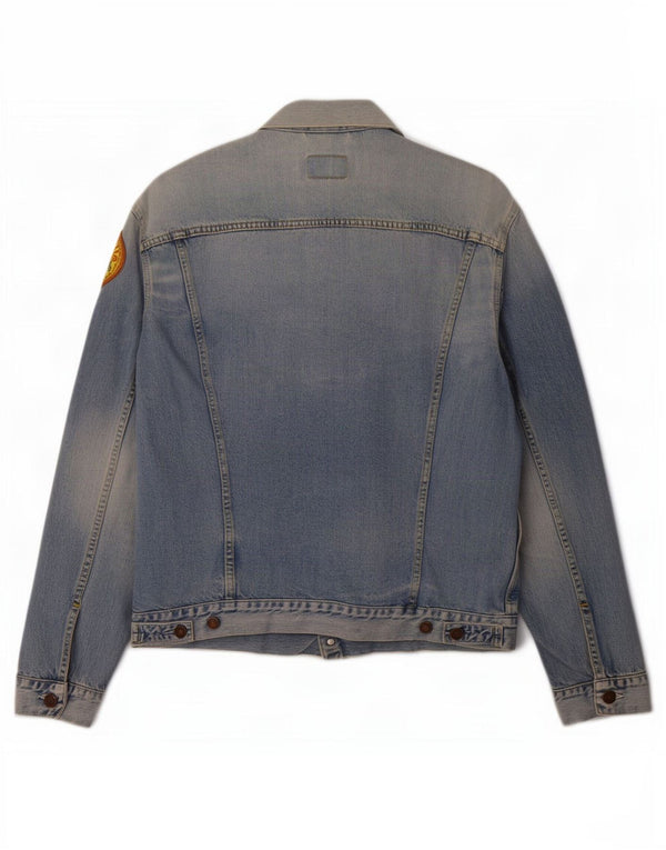 Męska kurtka dżinsowa Levi's Acid Wash Graphic UK 42 XL, niebieska bawełna