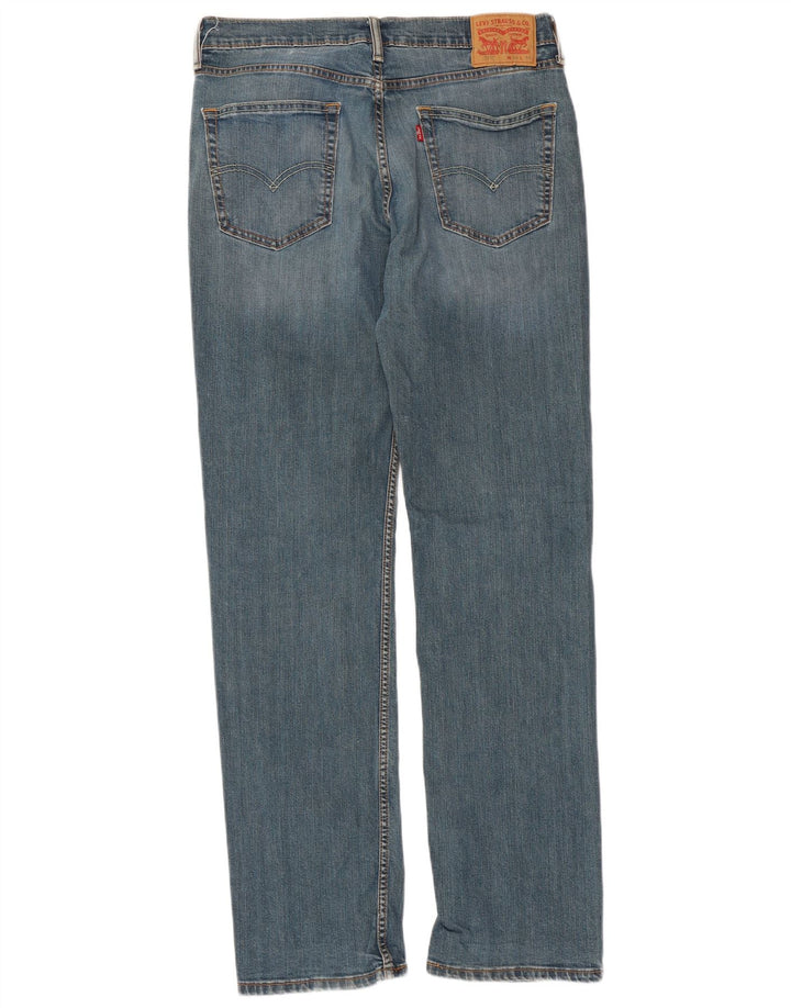 Męskie jeansy Levi's 514 Straight W34 L34 Niebieskie bawełniane