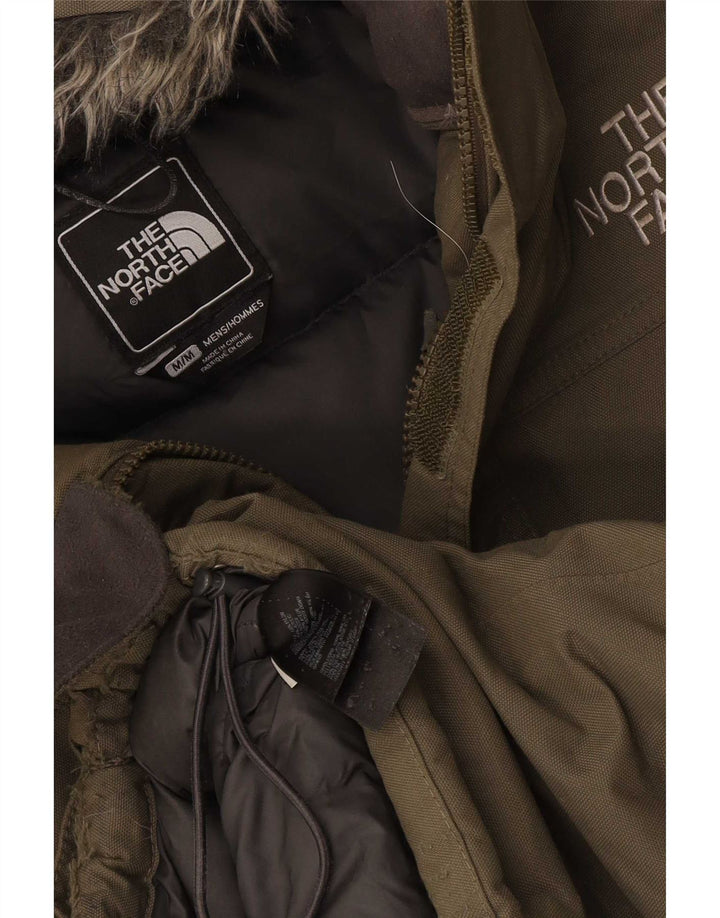Męska wyściełana kurtka z kapturem The North Face UK 38, średni nylon khaki