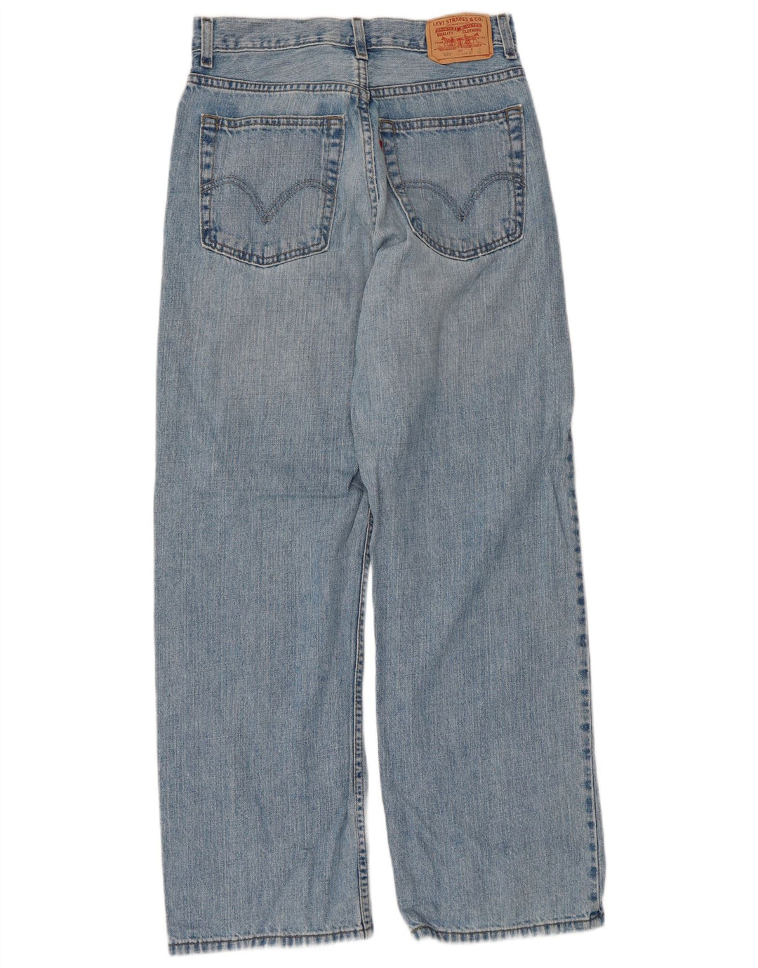 Damskie jeansy Levi's 569 o luźnym kroju W27 L29 Niebieska bawełna