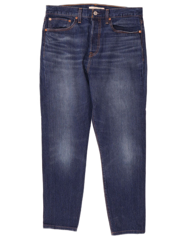 Damskie jeansy Levi's Wedgie Cropped W30 L26 Niebieskie bawełniane