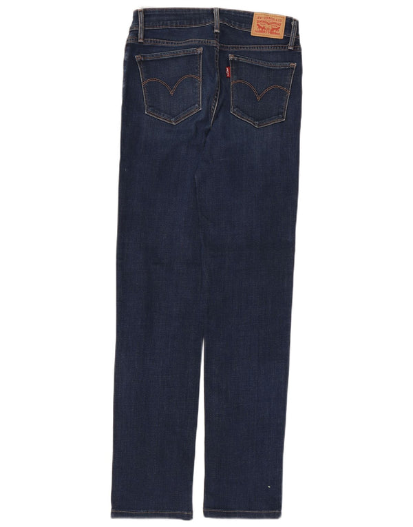Damskie jeansy Levi's 712 Slim W26 L29 Niebieskie bawełniane