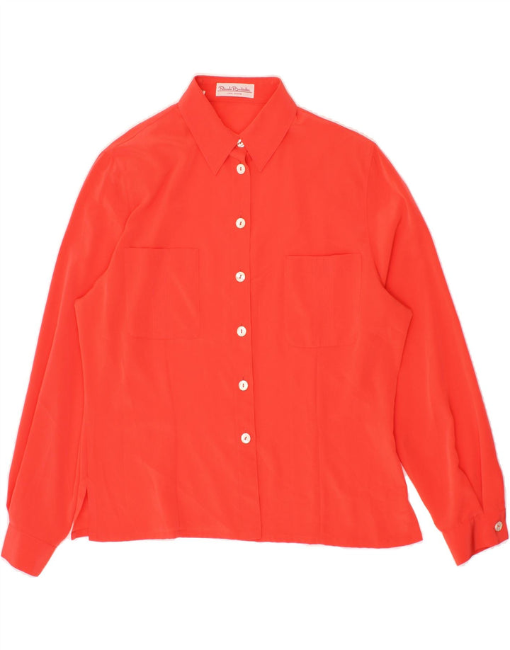 LINEA DONNA Womens Shirt IT 48 XL Red Polyester Vintage Linea Donna and Second-Hand Linea Donna from Messina Hembry 