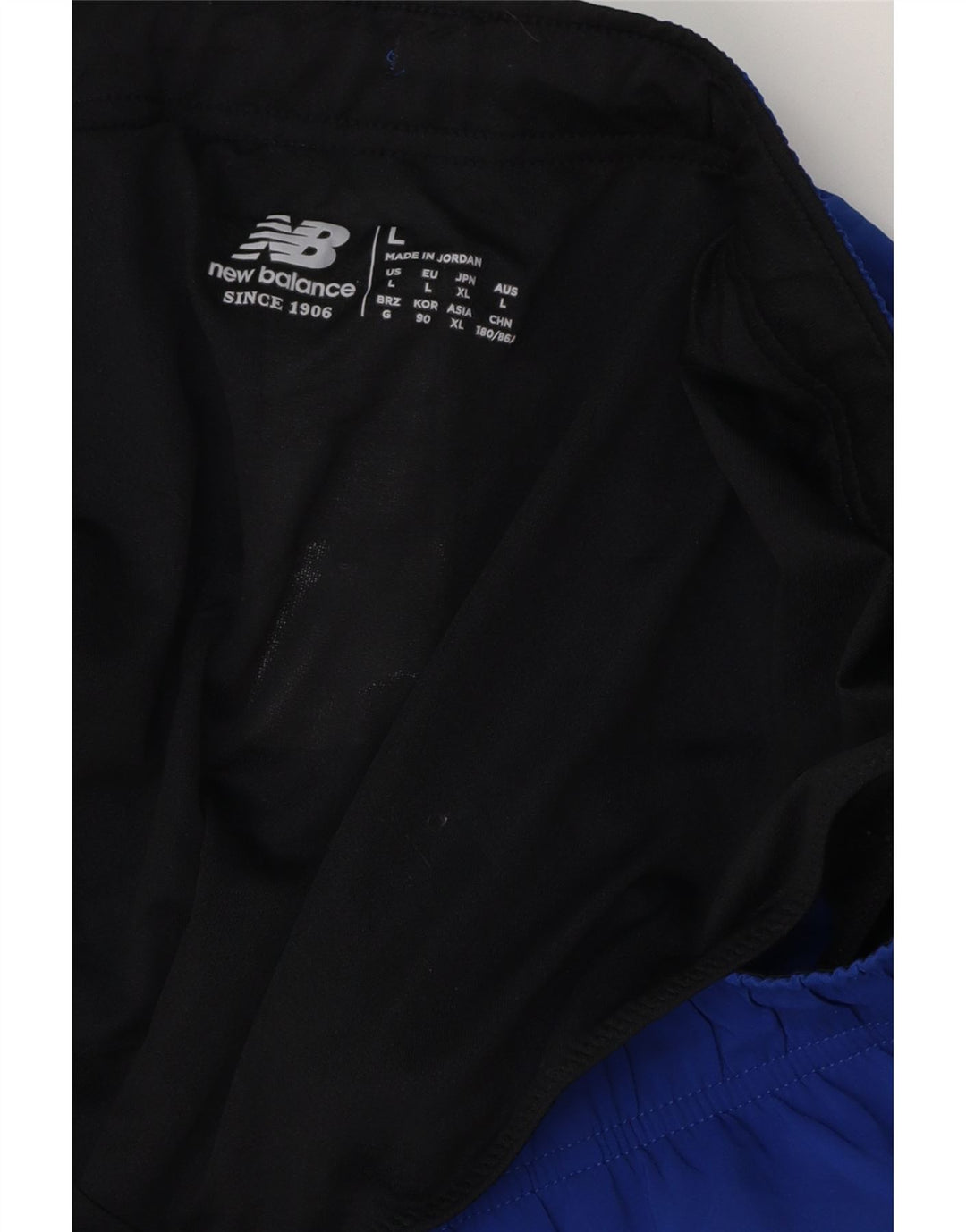Męskie spodenki sportowe New Balance, duże, niebieskie, z poliestru
