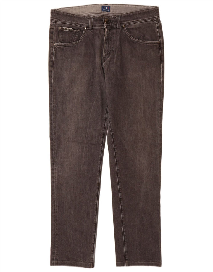 Męskie jeansy typu slim Trussardi W35 L32 Szara bawełna