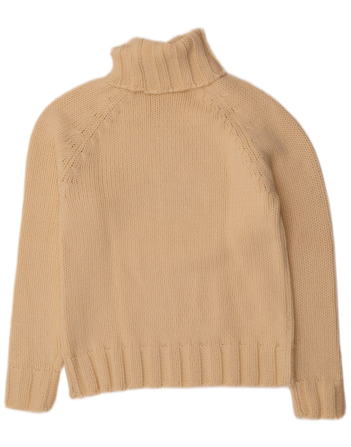 Sweter damski Scotch & Soda z grafiką i okrągłym dekoltem, UK 14, średni beż