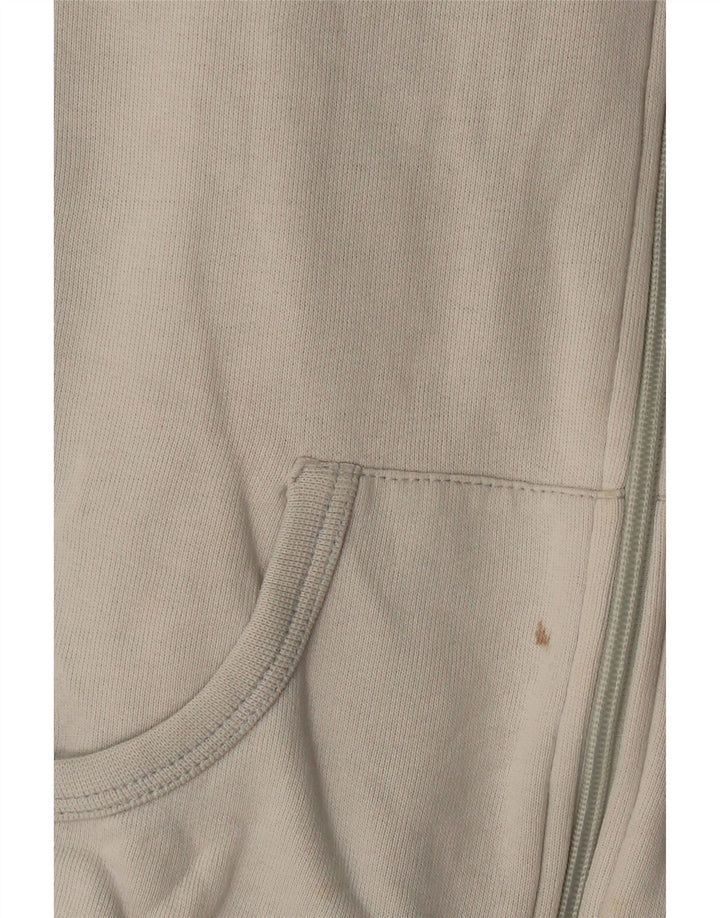 Damska kurtka dresowa ADIDAS Crop UK 14, duża w kolorze złamanej bieli