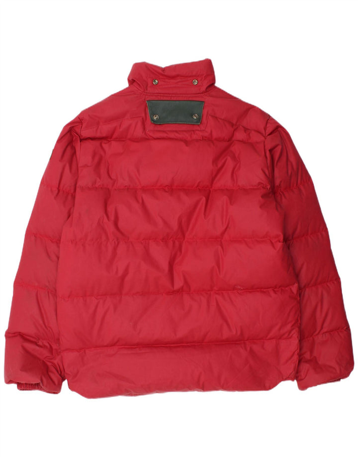 Męska ocieplana kurtka Diesel UK 42 XL, czerwona, poliestrowa