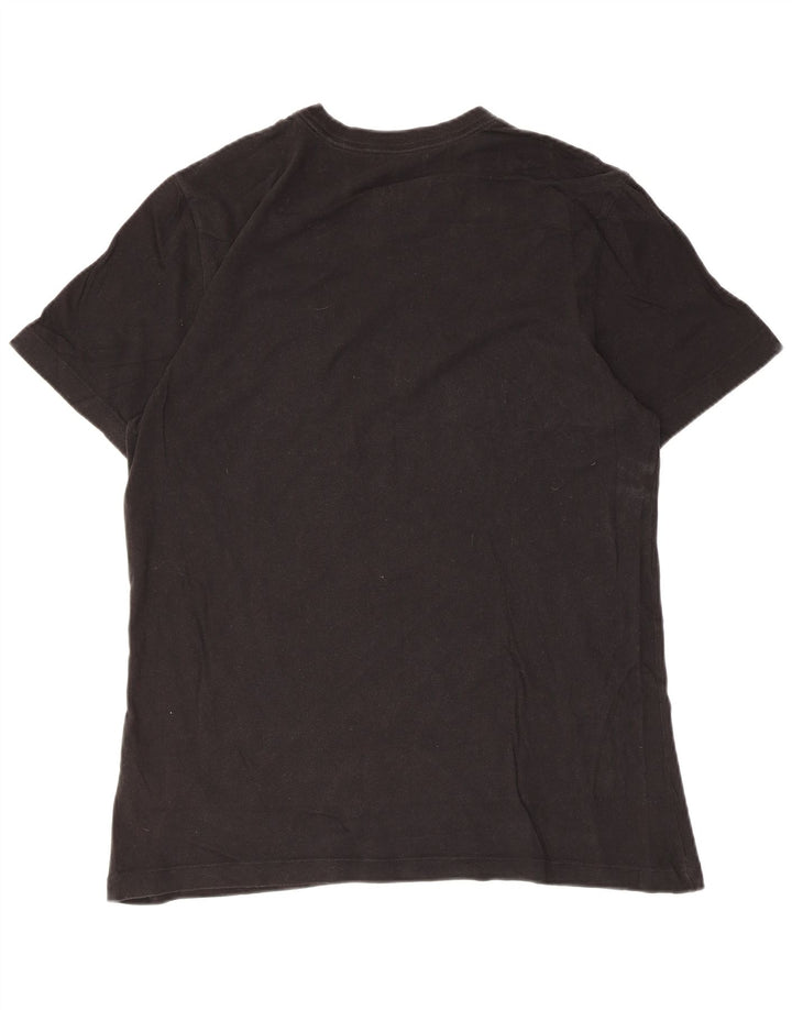 Męski T-shirt z grafiką Nike, średni czarny, bawełniany