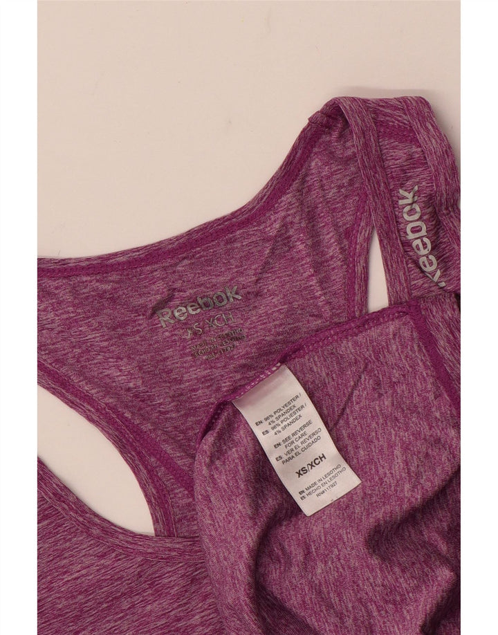 Damska kamizelka REEBOK UK 6 XS Fioletowy, nakrapiany poliester
