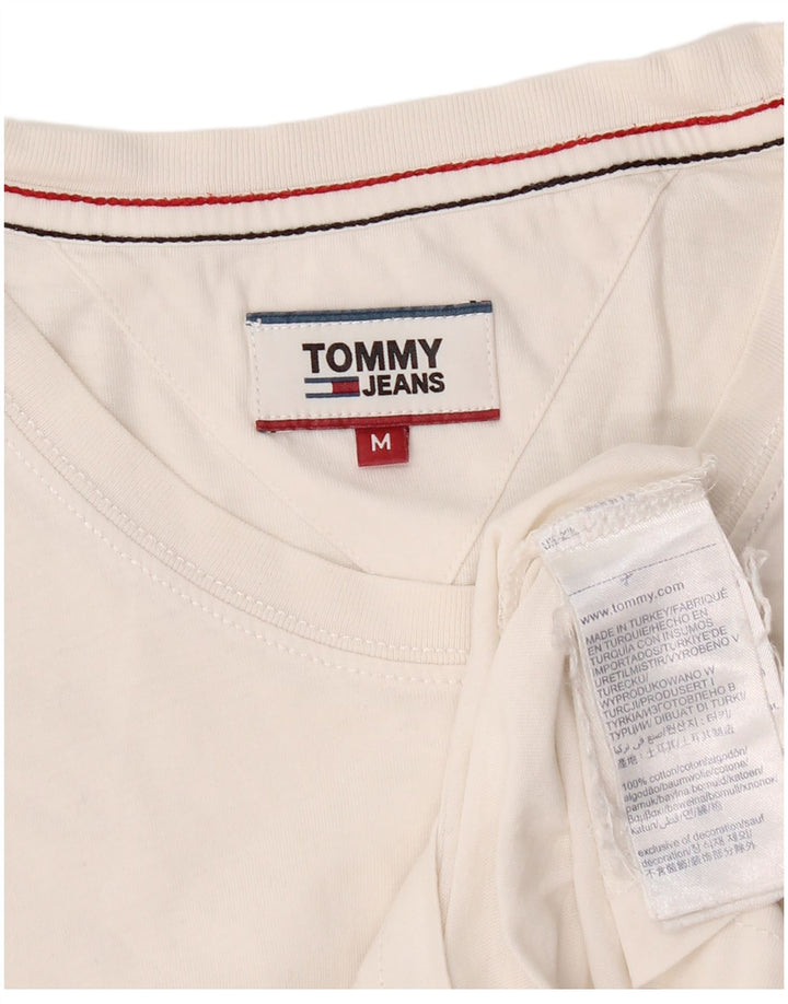 T-shirt męski Tommy Hilfiger Top, średnia, biała bawełna