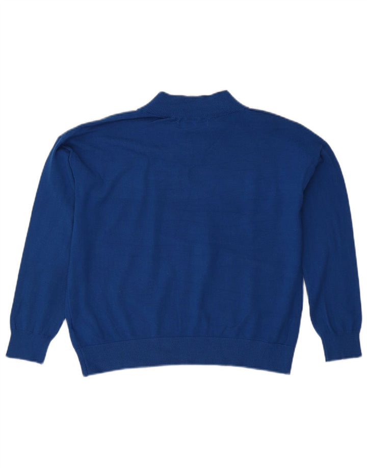 Marks & Spencer Damski sweter z dekoltem w kształcie litery V, UK 10, mały niebieski