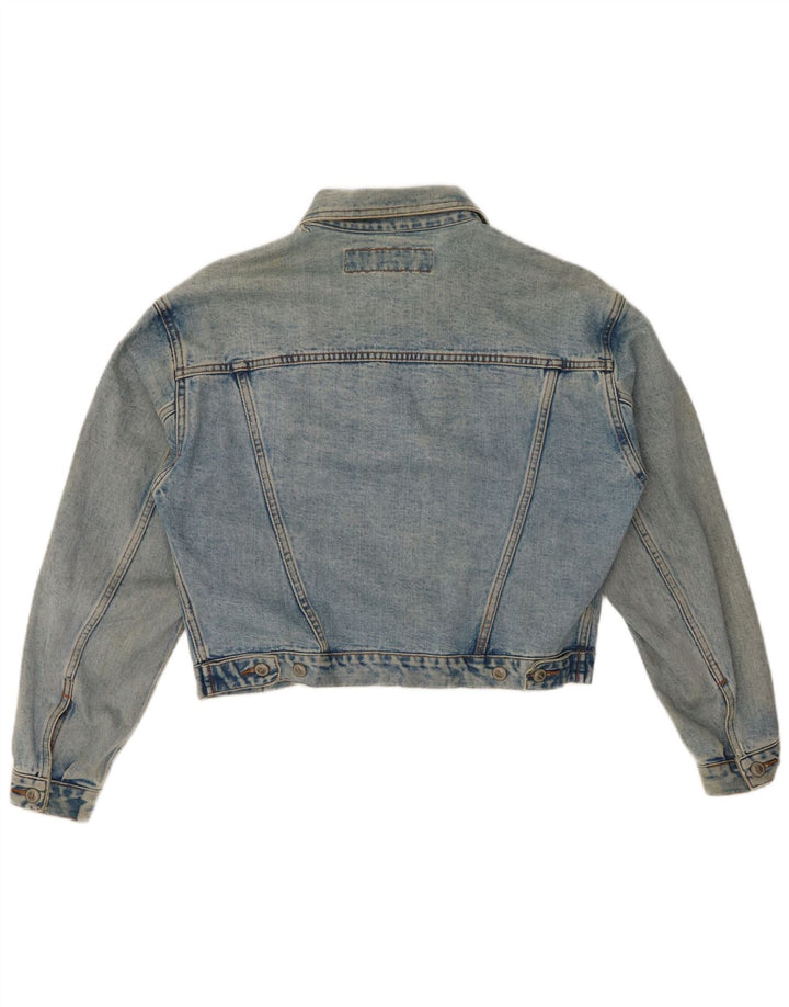 Damska kurtka dżinsowa ONYX, UK 14, średnia niebieska, bawełniana