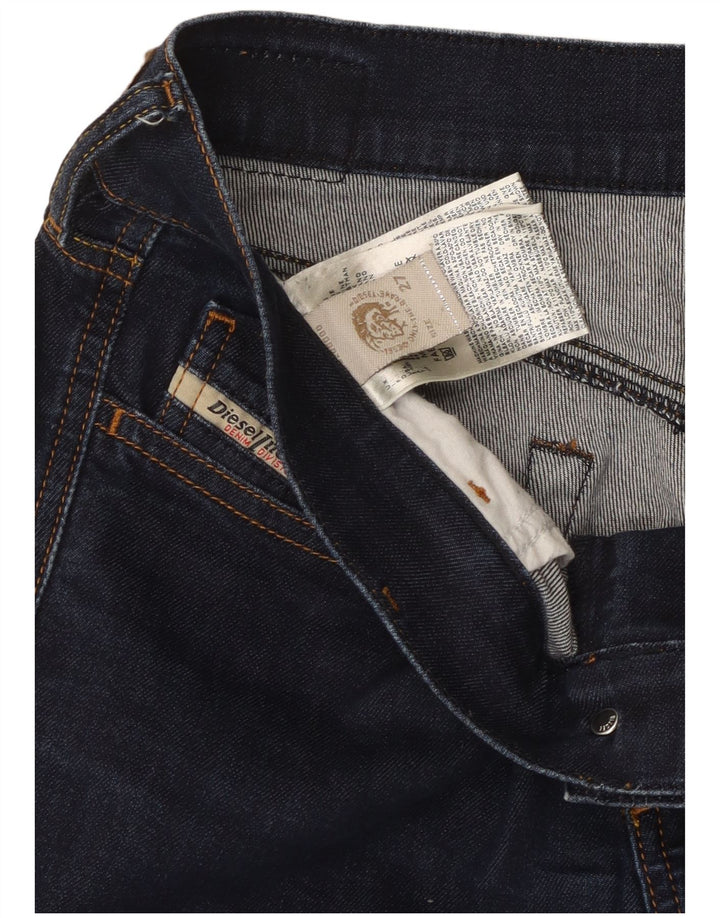 Damskie jeansy Diesel Slim W27 L32 Niebieskie bawełniane
