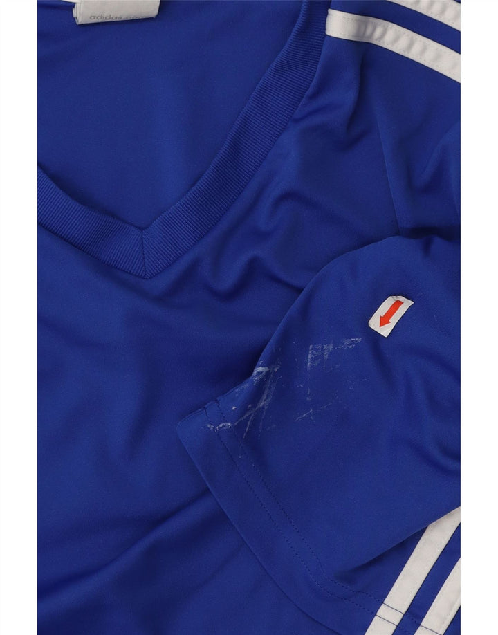 Męski T-shirt ADIDAS Climalite, duży, niebieski, poliester