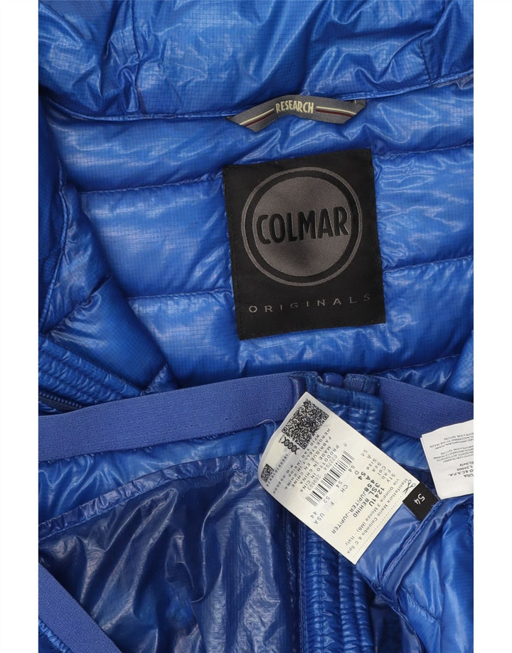 Męska ocieplana kurtka z kapturem Colmar IT 54, duża niebieska, poliester