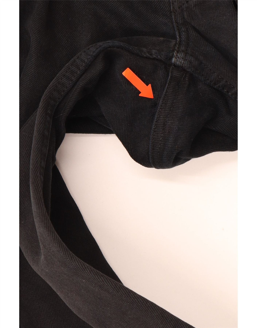 Męskie dżinsy LEVI'S 501 Straight W34 L36 Czarna bawełna