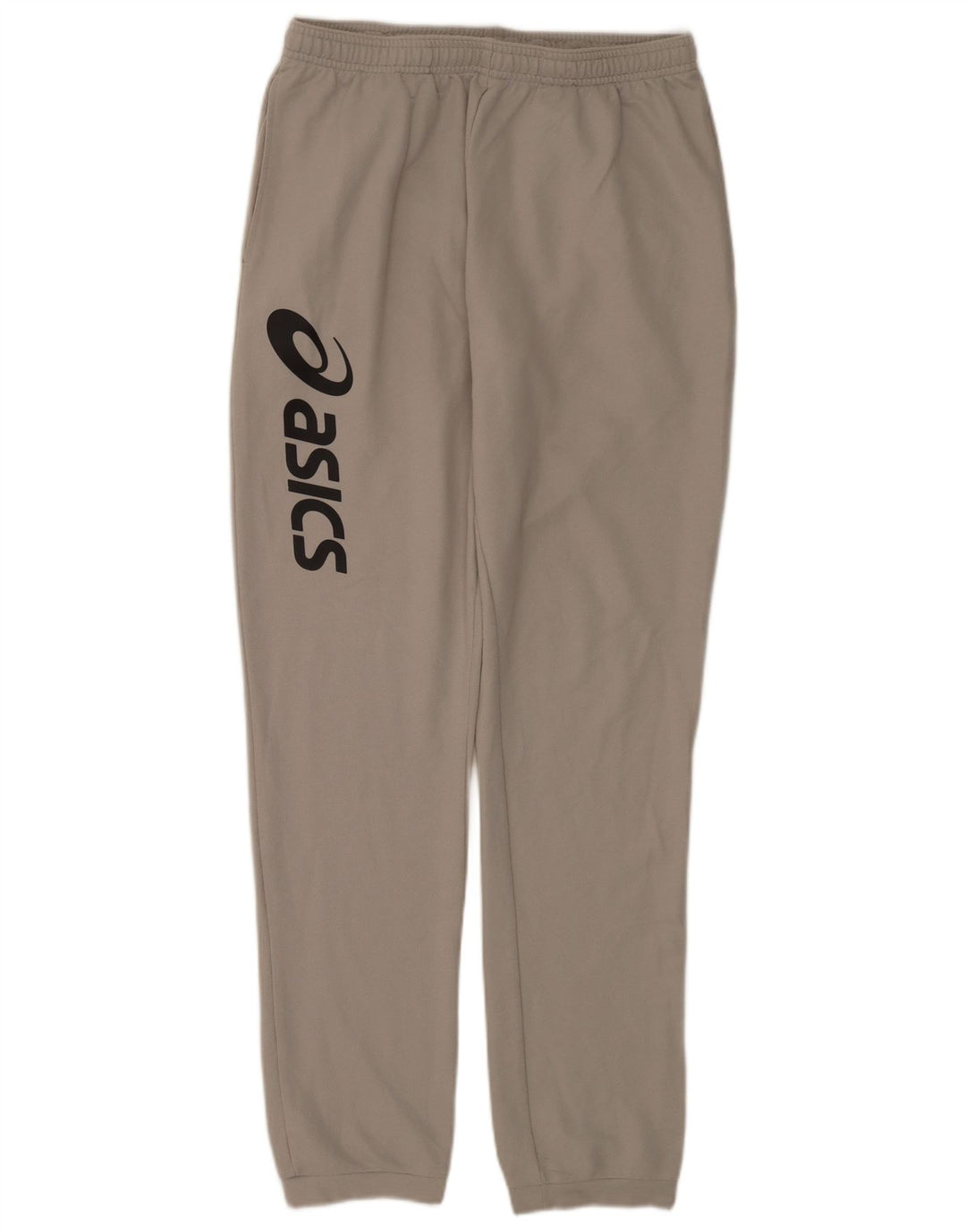 Męskie spodnie dresowe Asics z grafiką, duże, szare, poliestrowe