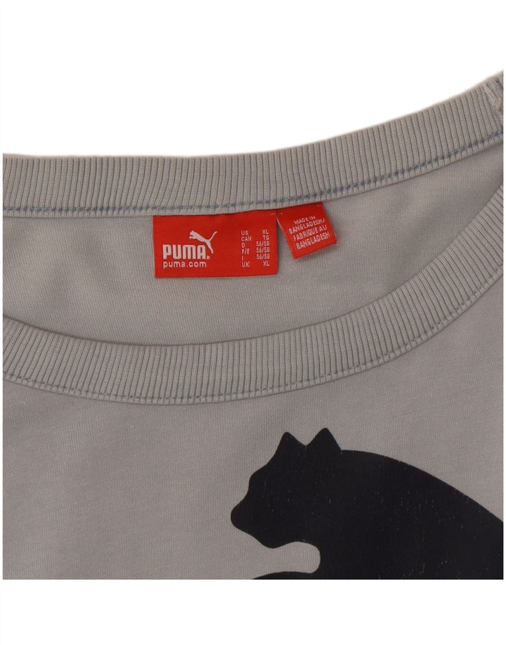 Męska koszulka z grafiką Puma XL, szara