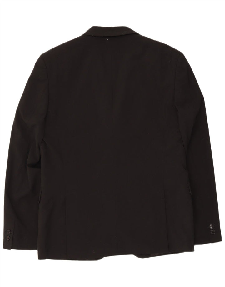 Męska marynarka Jack & Jones zapinana na 2 guziki IT 56 3XL Czarny poliester