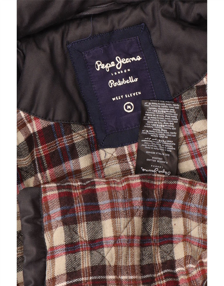 Damska ocieplana kurtka z kapturem PEPE Jeans UK 14 Średni granatowy, bawełniany