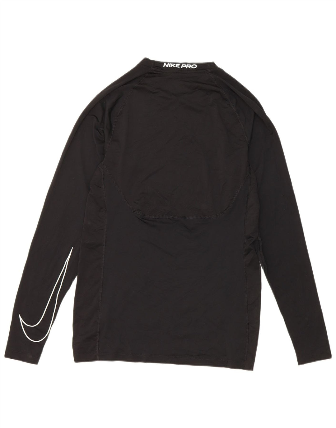 Męska koszulka Nike Dri Fit Slim z długim rękawem, mały, czarny poliester