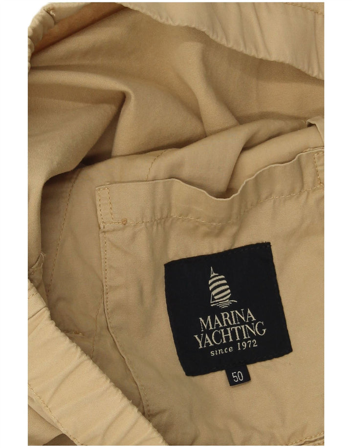 Męska kurtka bomber Marina Yachting IT 50, duża, beżowa, bawełniana