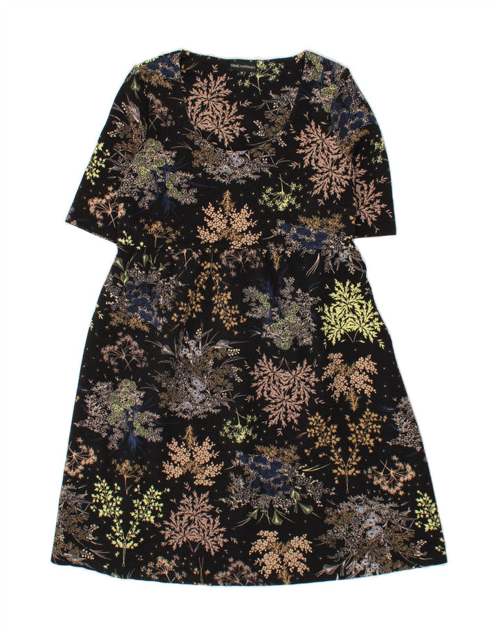 NEXT Womens A-Line Dress UK 12 Medium Blue Floral Polyester Vintage Next and Second-Hand Next from Messina Hembry 