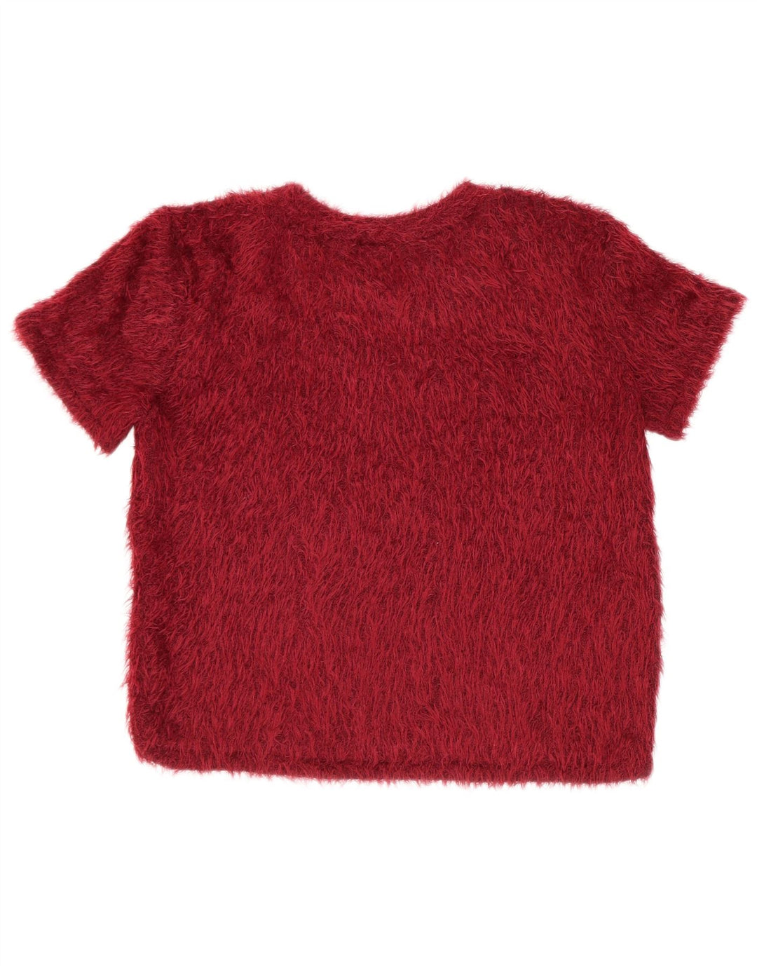 Damski T-shirt Zara Trafaluc Crop Top UK 12, średni czerwony poliester
