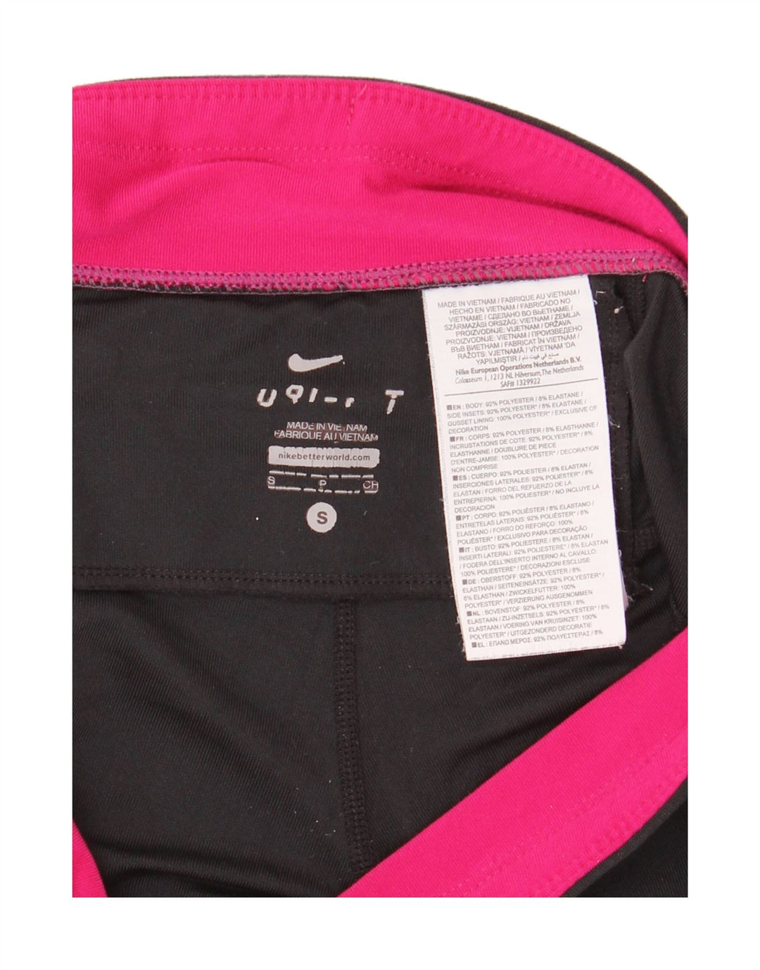 Legginsy damskie Nike UK 10, mały, czarny, poliestrowy blok kolorów