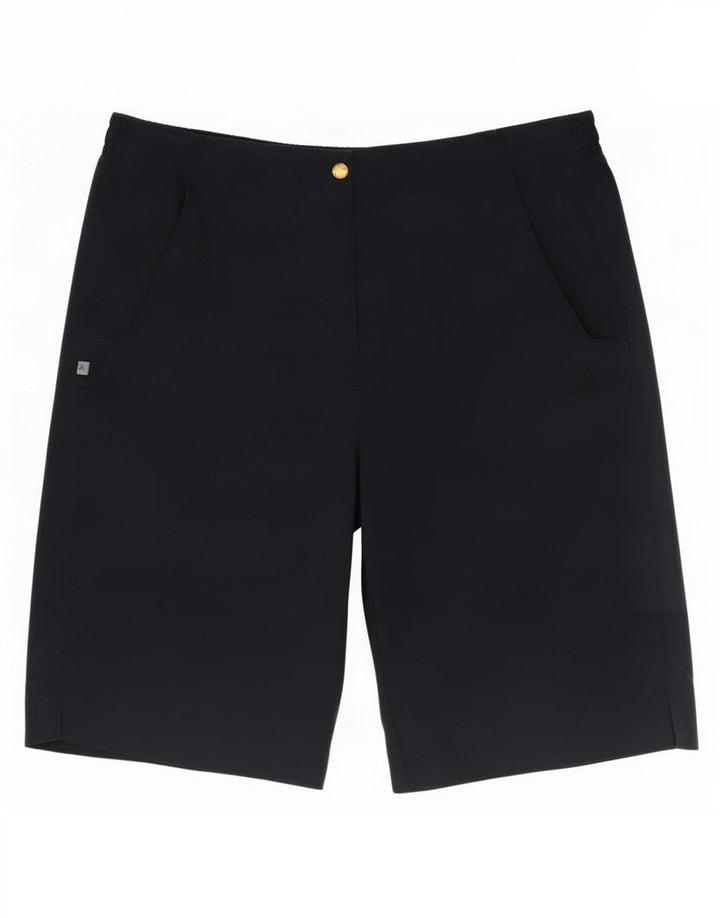 Damskie bermudy Adidas UK 14 Medium W32 Granatowy poliester