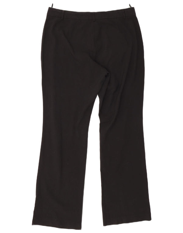 Marks & Spencer Damskie spodnie garniturowe z wysokim stanem UK 14, duże, W33 L31, czarne