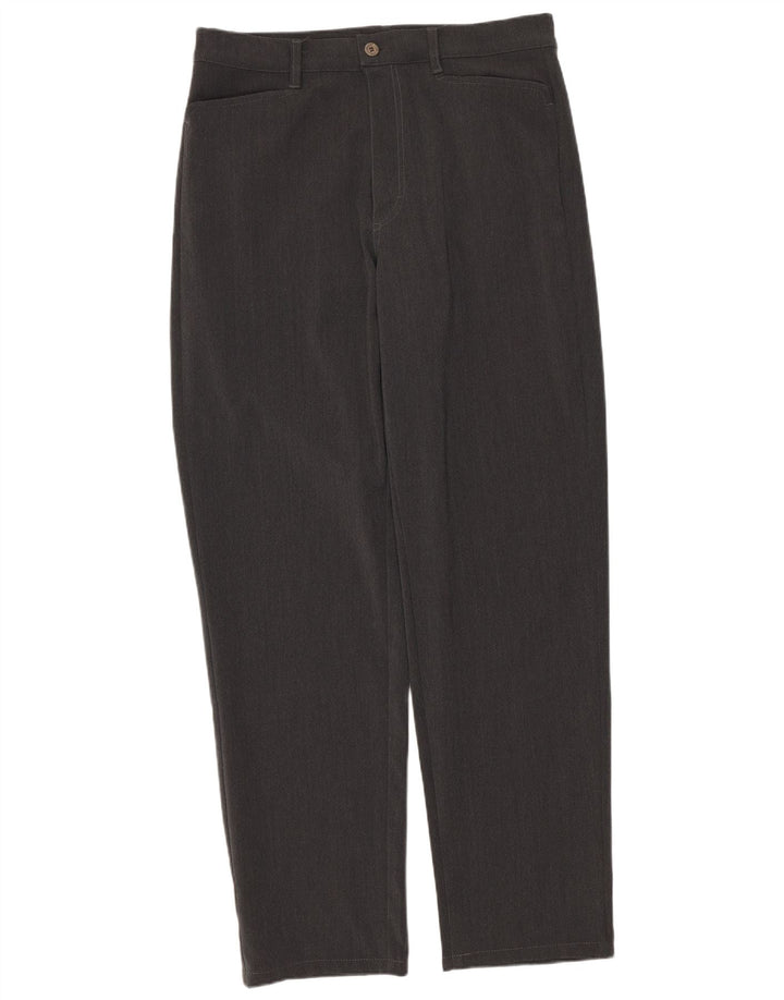 Męskie proste spodnie casual Guess W32 L29 Szary poliester