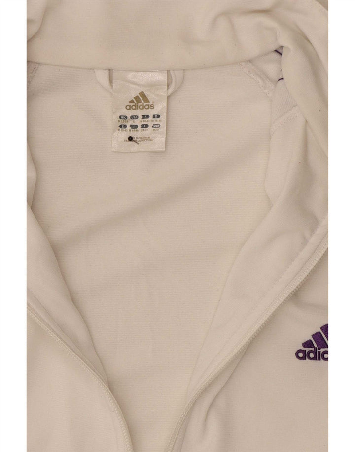 Damska bluza dresowa Adidas UK 12/14 Średni biały poliester