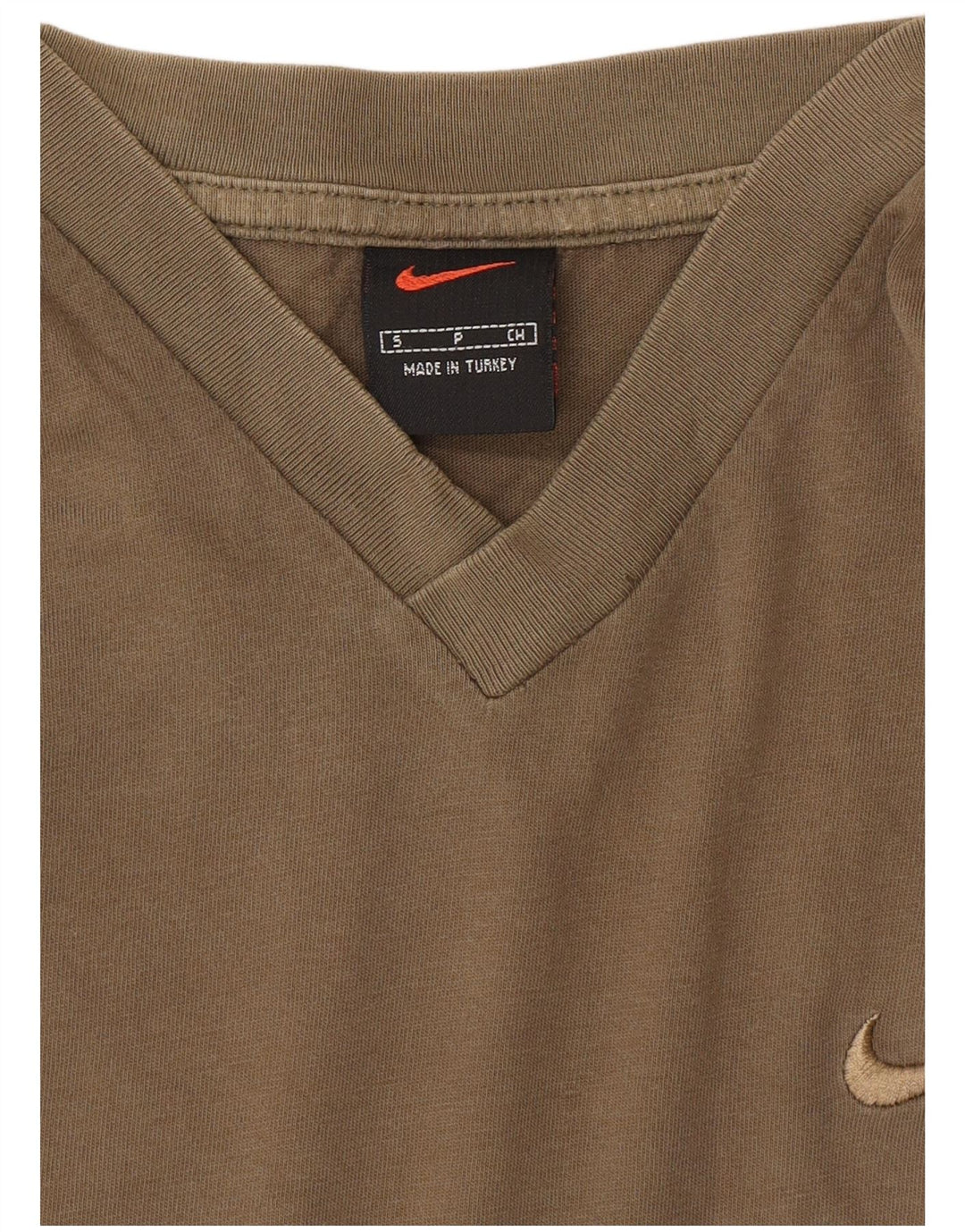Męski T-shirt NIKE, mały, khaki