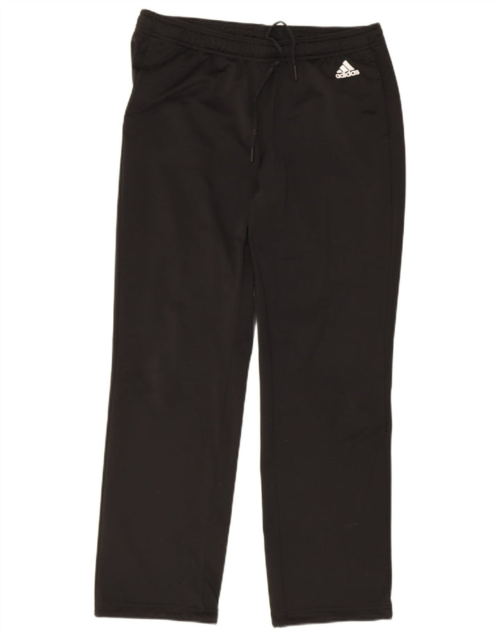 Damskie spodnie dresowe Adidas UK 16/18, duże, czarne, poliestrowe