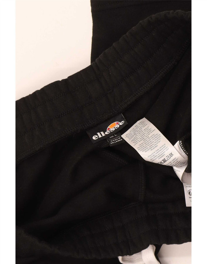Męskie spodenki sportowe Ellesse, duże, czarne, bawełniane