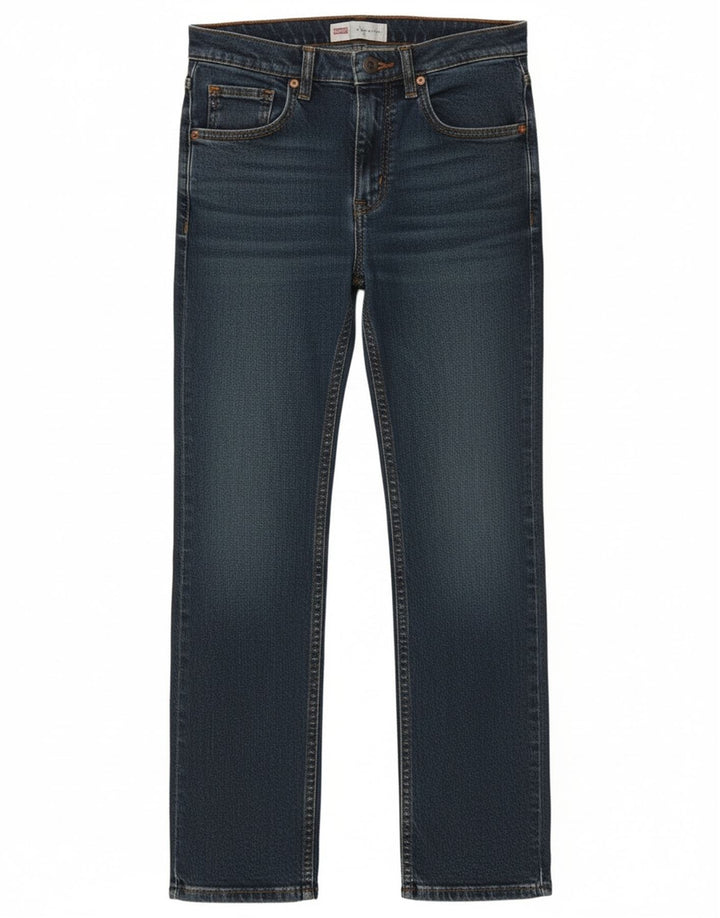 Wrangler Chłopięce proste dżinsy 11-12 lat W24 L28 Niebieska bawełna