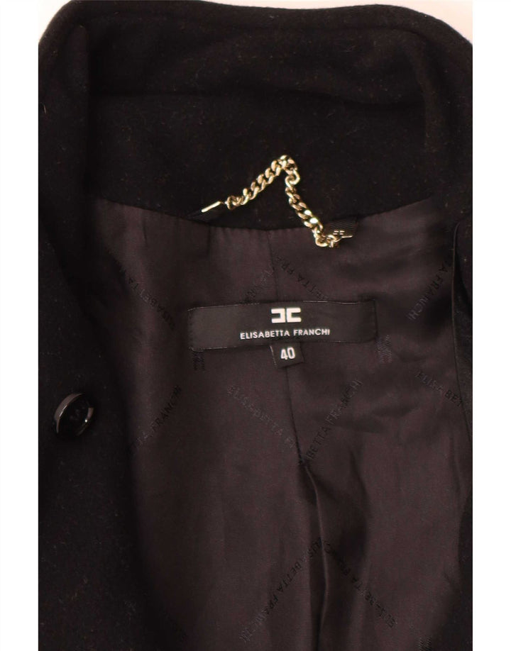 Damski płaszcz oversize Elisabetta Franchi IT 40 Small Black