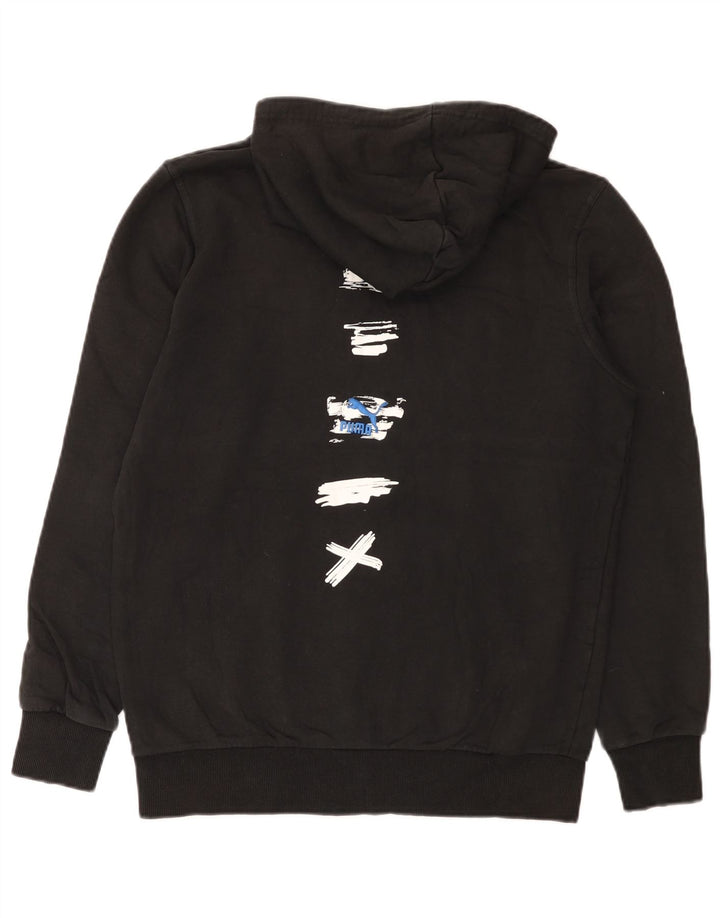 Męski sweter z kapturem Puma z grafiką, średni czarny, bawełniany