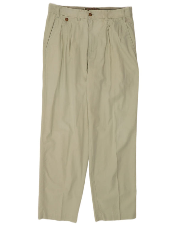 Męskie spodnie chino w stylu vintage IT 48 Medium W32 L32 Khaki Cotton