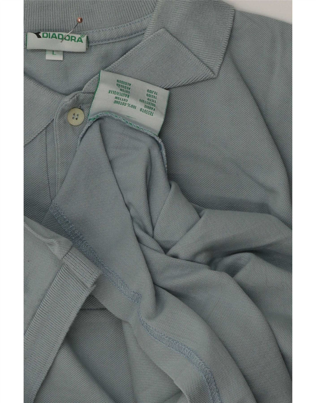 Męska koszulka polo Diadora, duża, niebieska, bawełniana