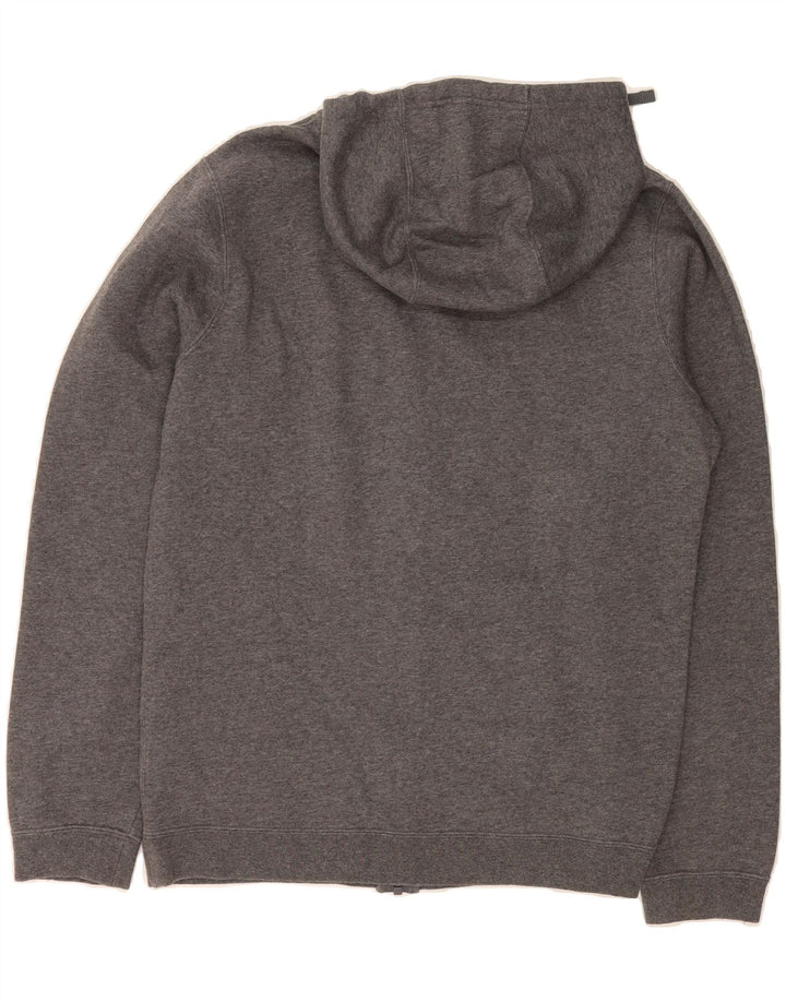 NIKE Mens Graphic Zip Hoodie Sweater Small Grey Cotton Vintage Nike and Second-Hand Nike from Messina Hembry 