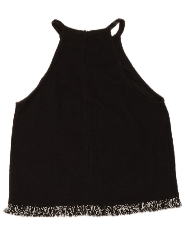 Top damski Zara Trafaluc Crop Top UK 10 Small Black