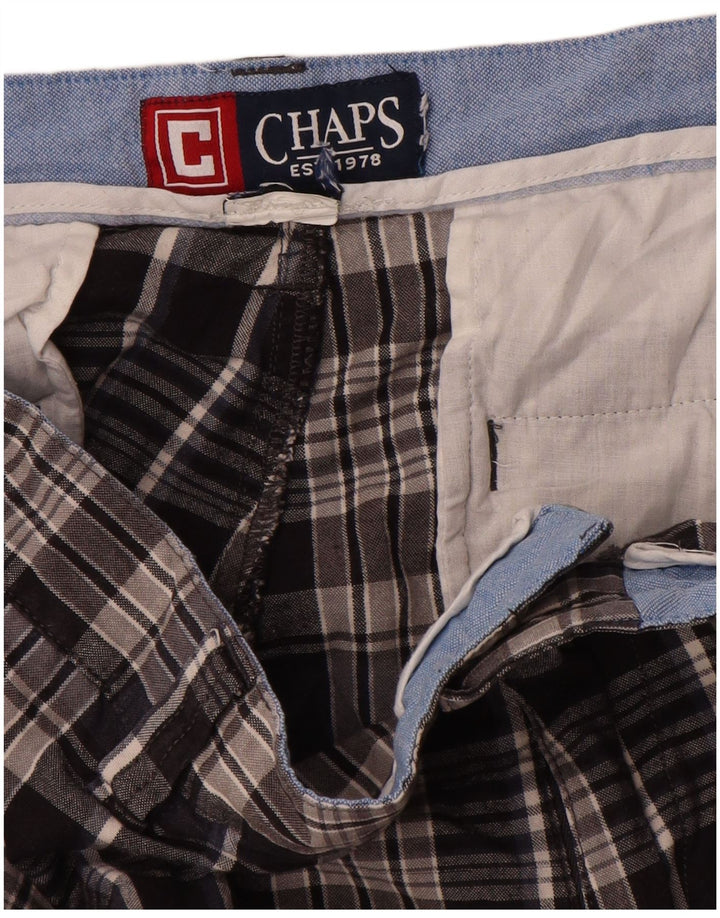 Męskie spodenki Chino Chaps W30 w średnią granatową kratkę